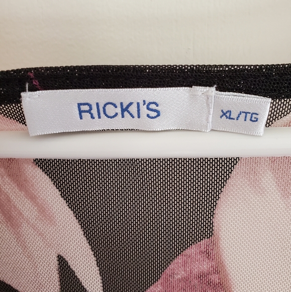 Ricki's Floral Mesh Top - Picture 4 of 4